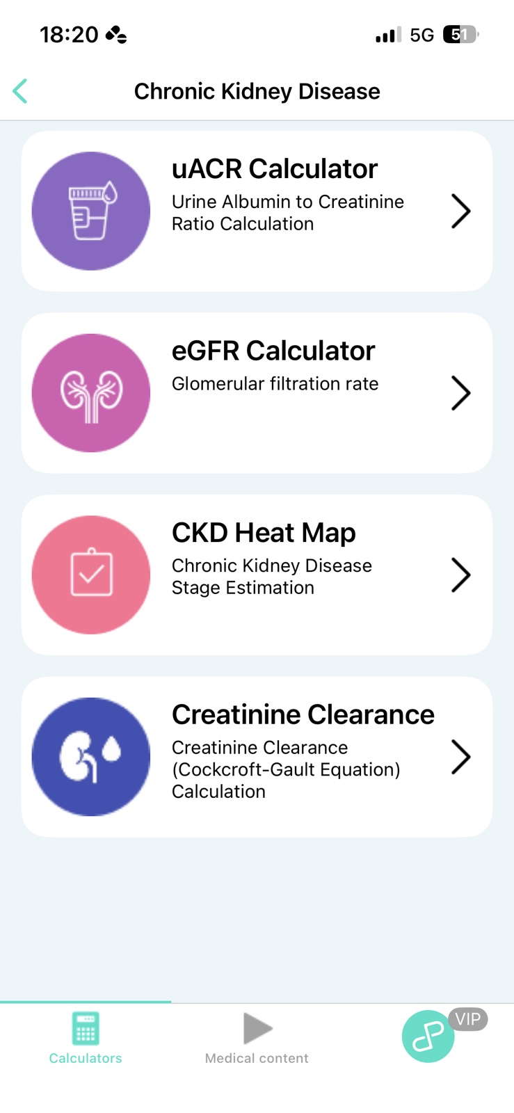Chronic Kidney Disease tools screen